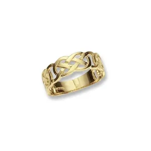 9ct Yellow Gold Ladies Celtic Ring RN138