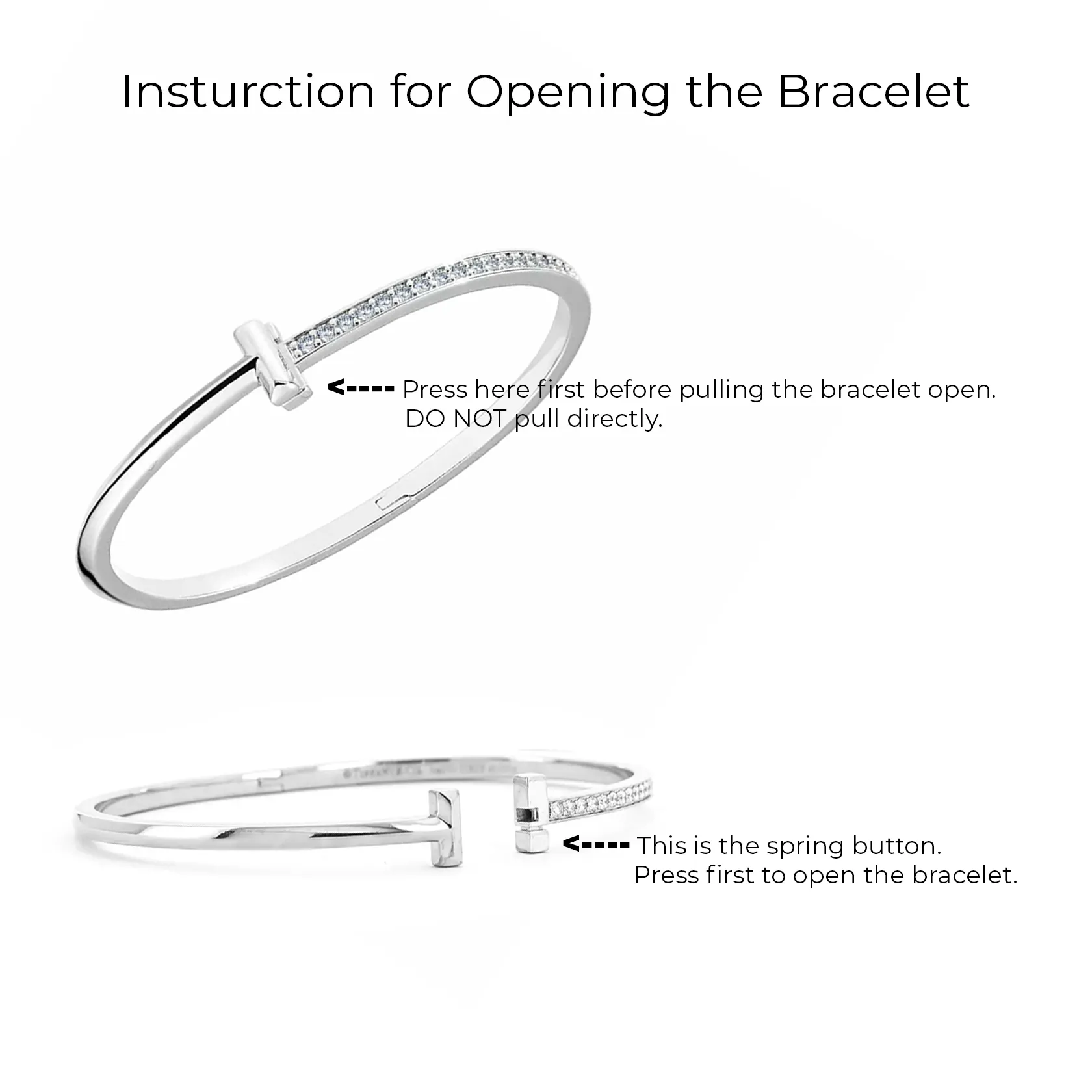 BG882RG B.Tiff Rose Gold Unisson Bangle Bracelet