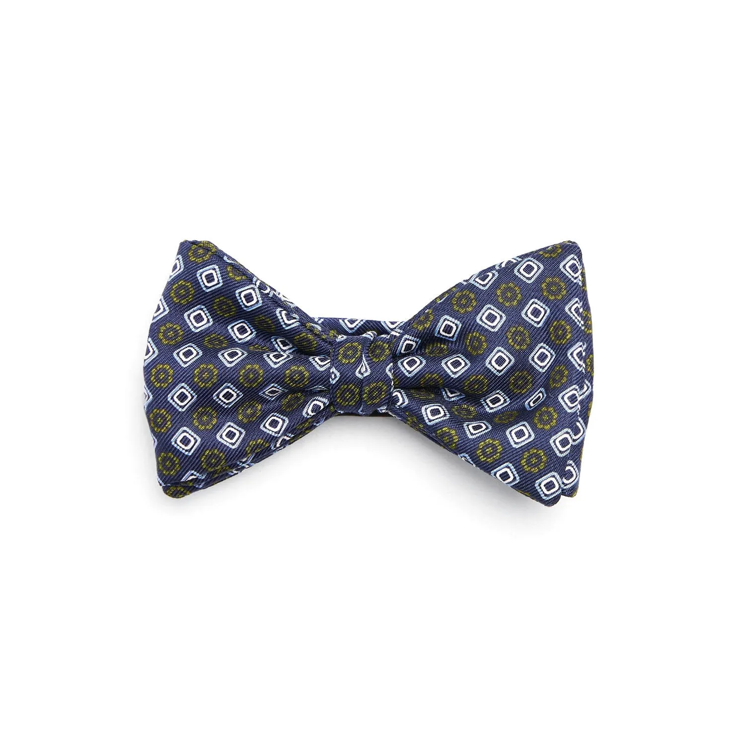 BLUE PRE-KNOTTED SILK BOWTIE