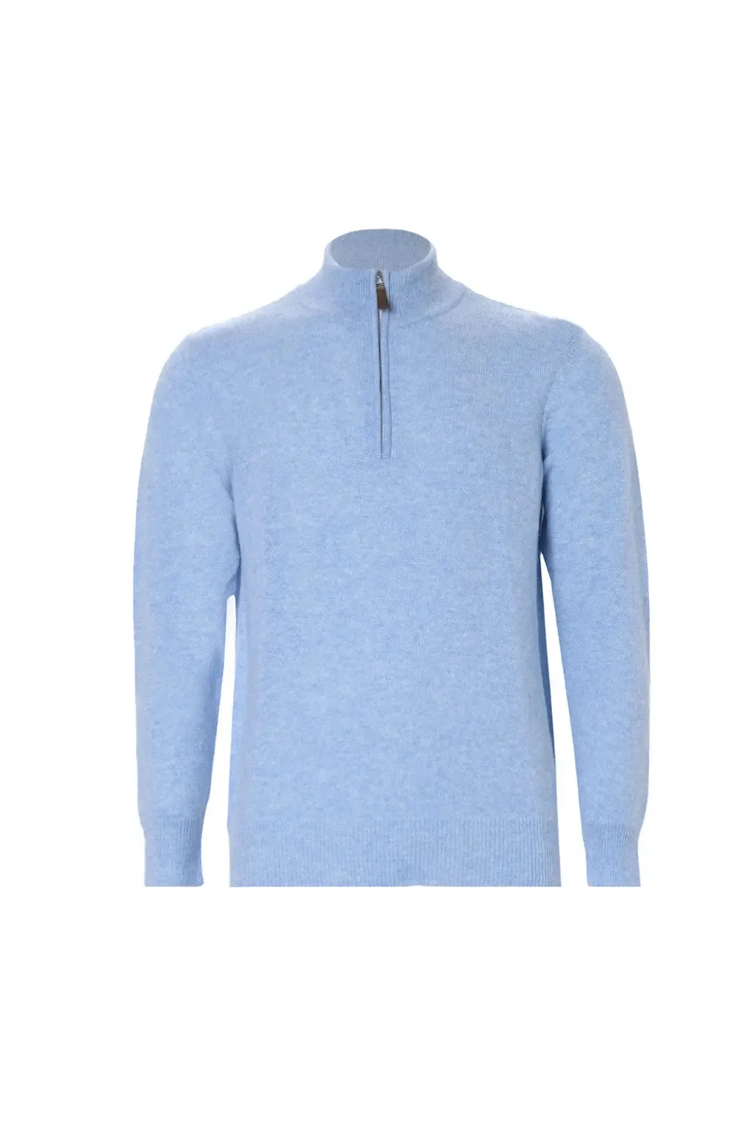 Blue Pure Cashmere Men's Sweater