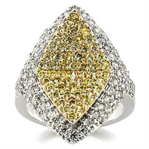 Brass Ring AAA GRD CZ Clear 9W153 for Women Style Reverse