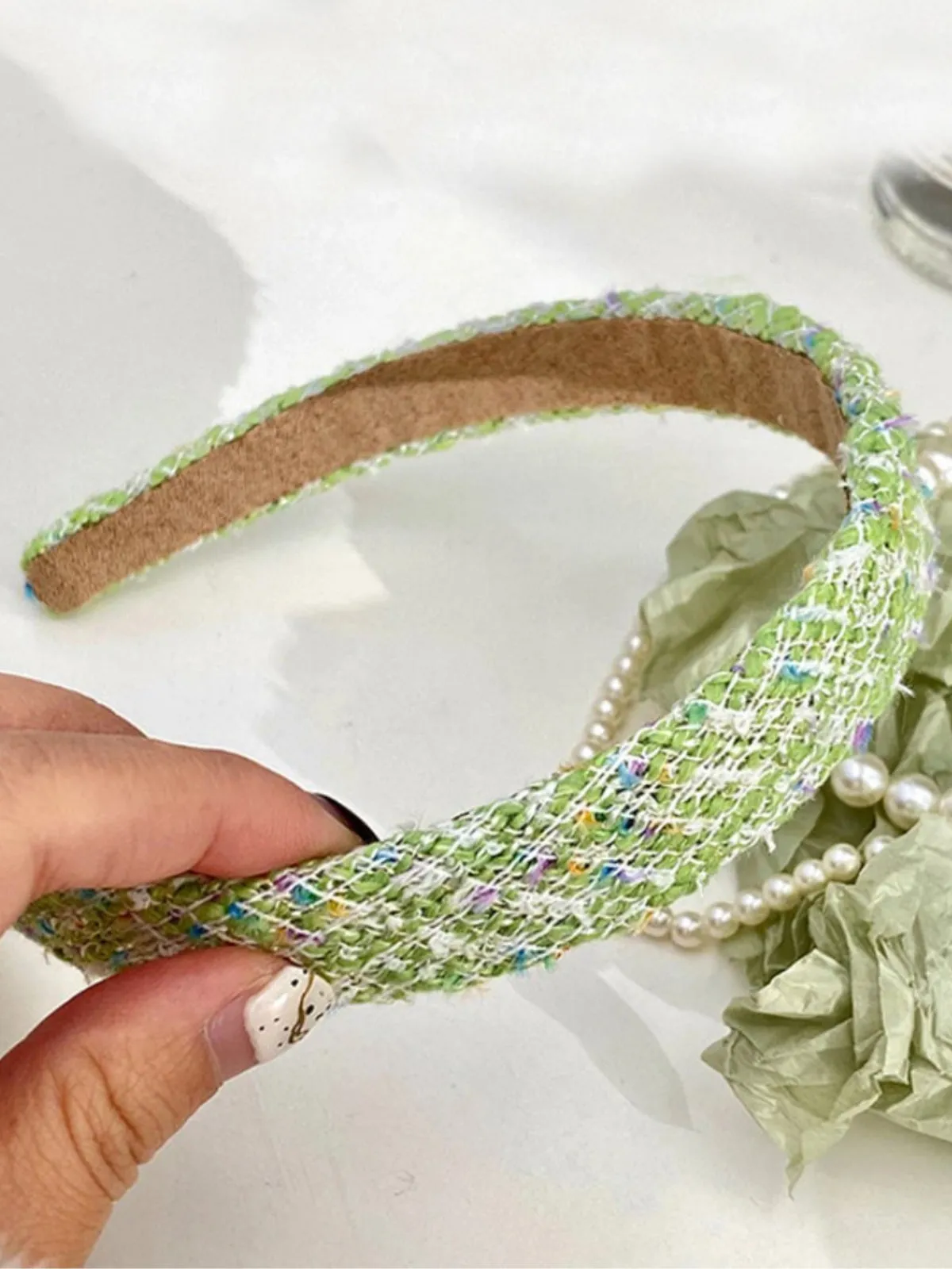 Bright Girl Green Padded Headband