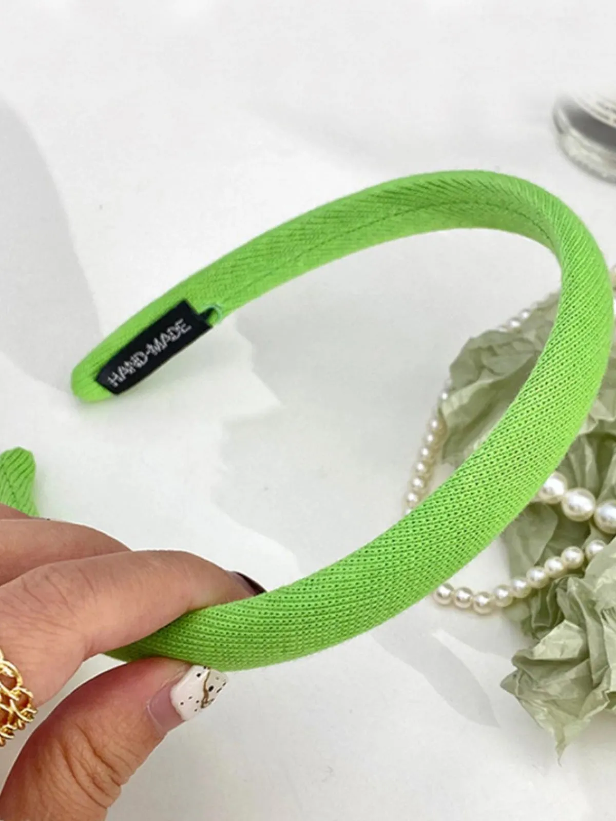 Bright Girl Green Padded Headband
