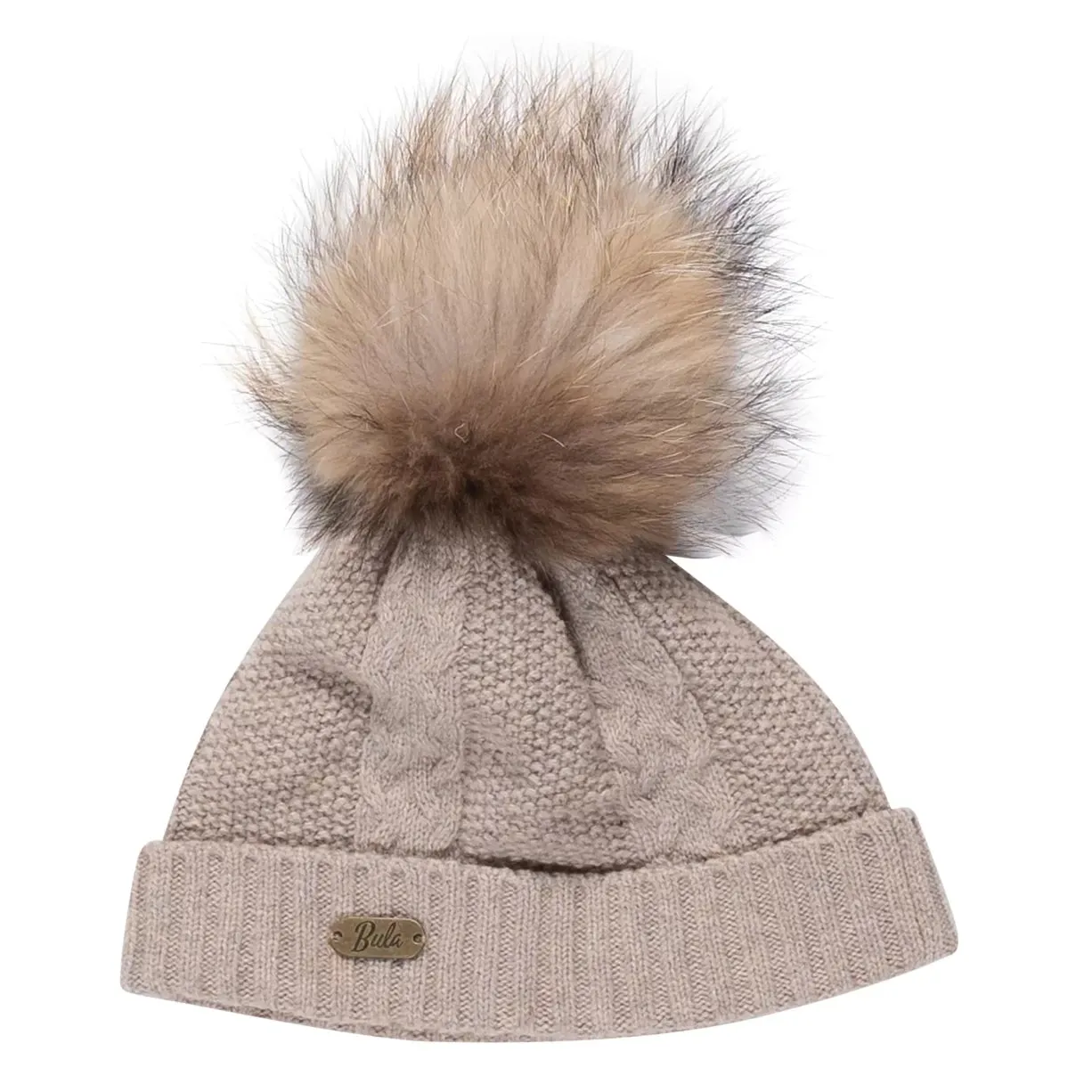Bula Cable Pom Beanie