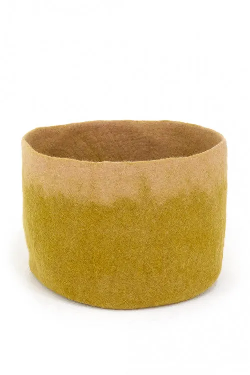 Calabash Storage Baskets : Two-Tone Pistachio