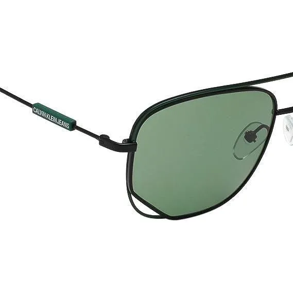 Calvin Klein Unisex Square Sunglasses in Dark Green