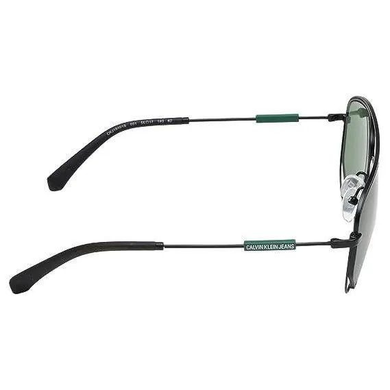 Calvin Klein Unisex Square Sunglasses in Dark Green