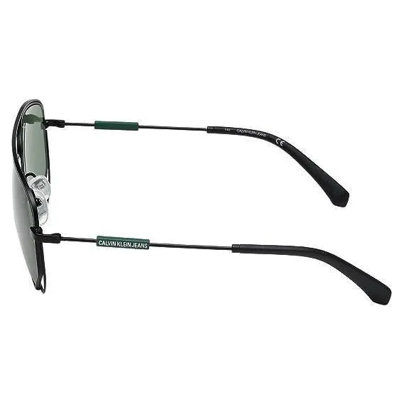 Calvin Klein Unisex Square Sunglasses in Dark Green