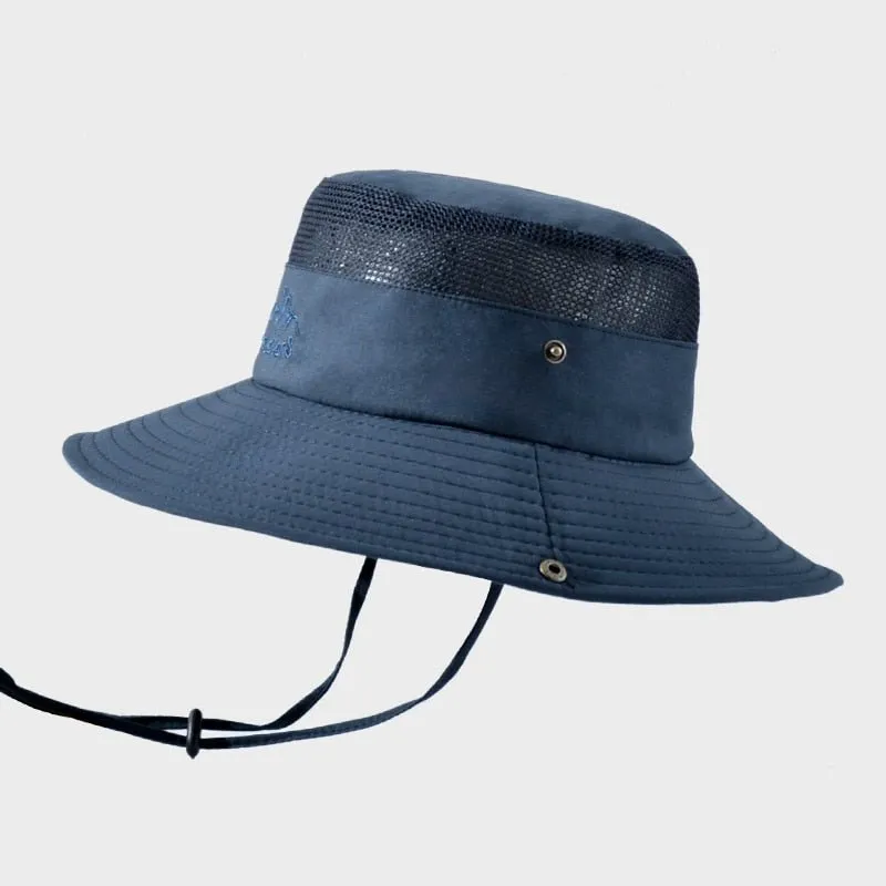 Camping Hat With Lighteright Breathable Mesh