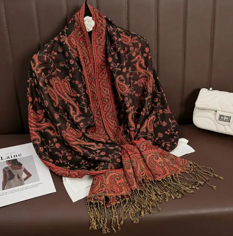 Cashmere Shawl Women's Printed Warm Scarf