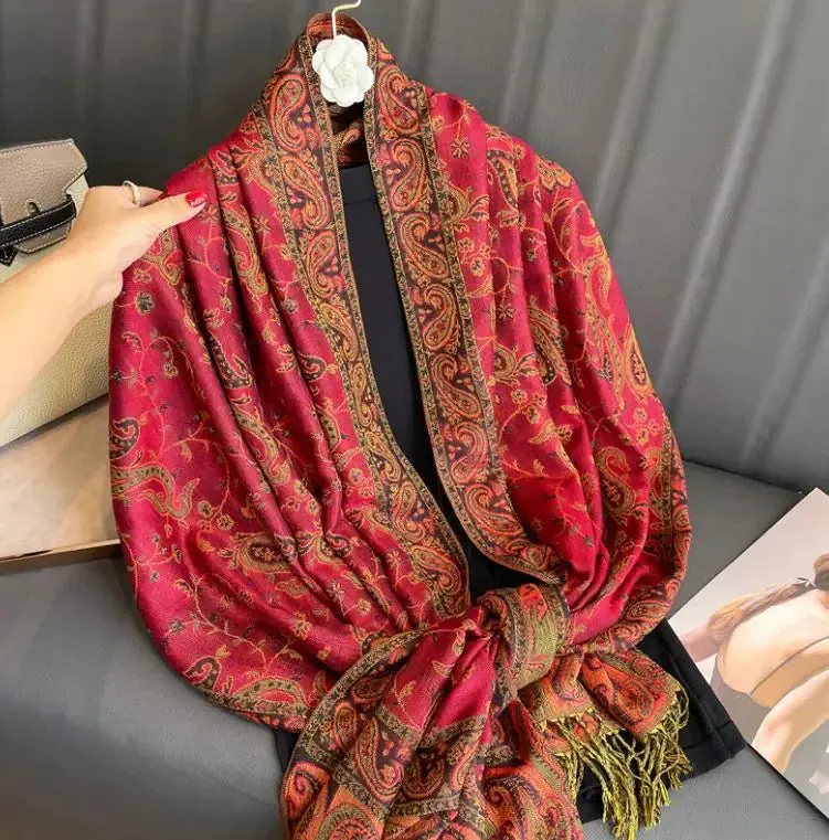 Cashmere Shawl Women's Printed Warm Scarf