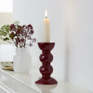 Cherry Bobbin Candle Stick - 14cm