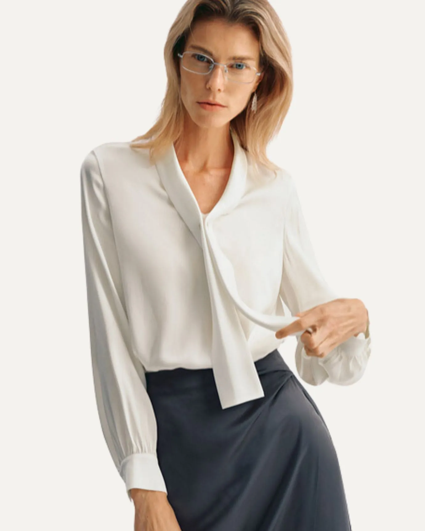 Collar Mulberry Silk Shirt