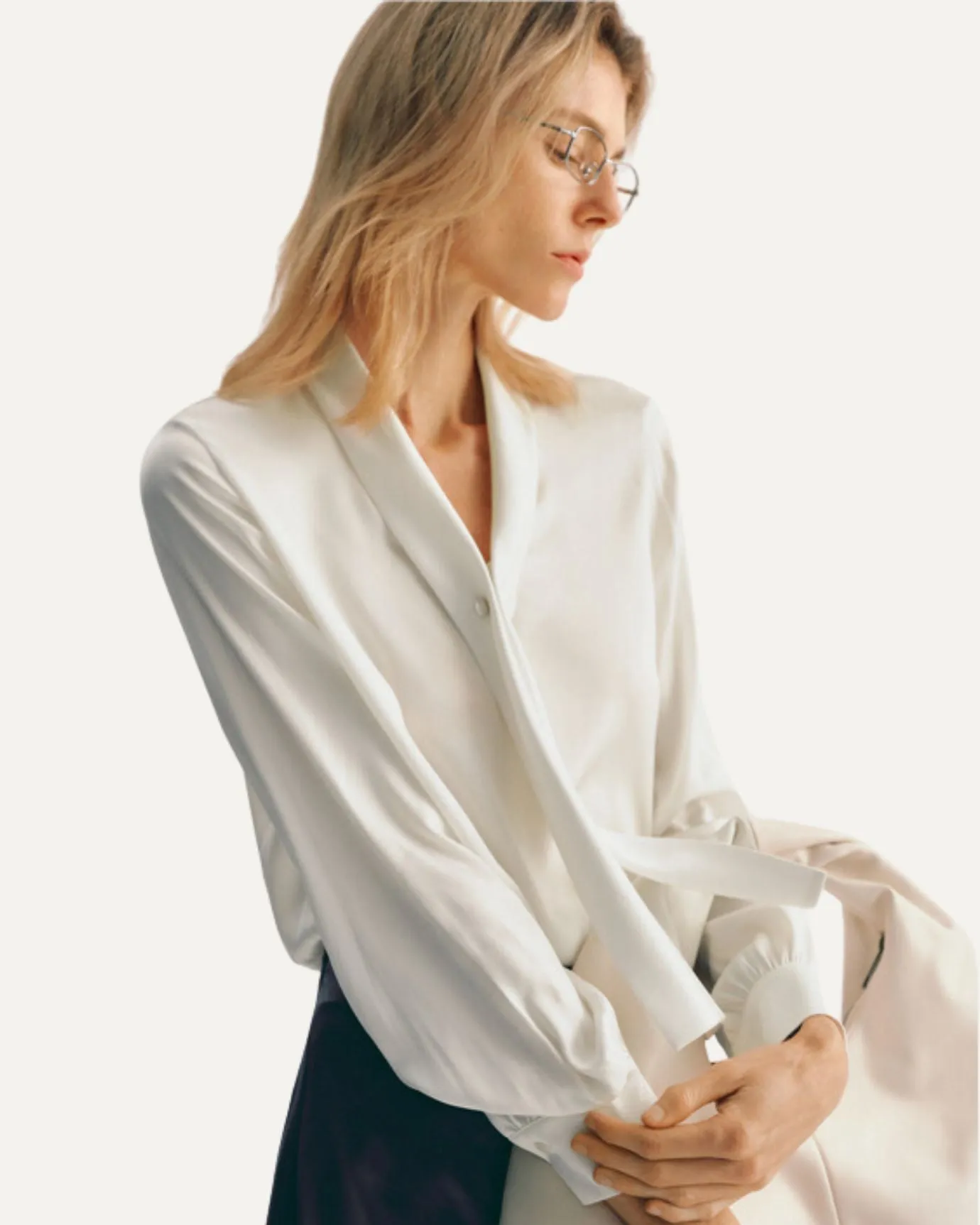 Collar Mulberry Silk Shirt
