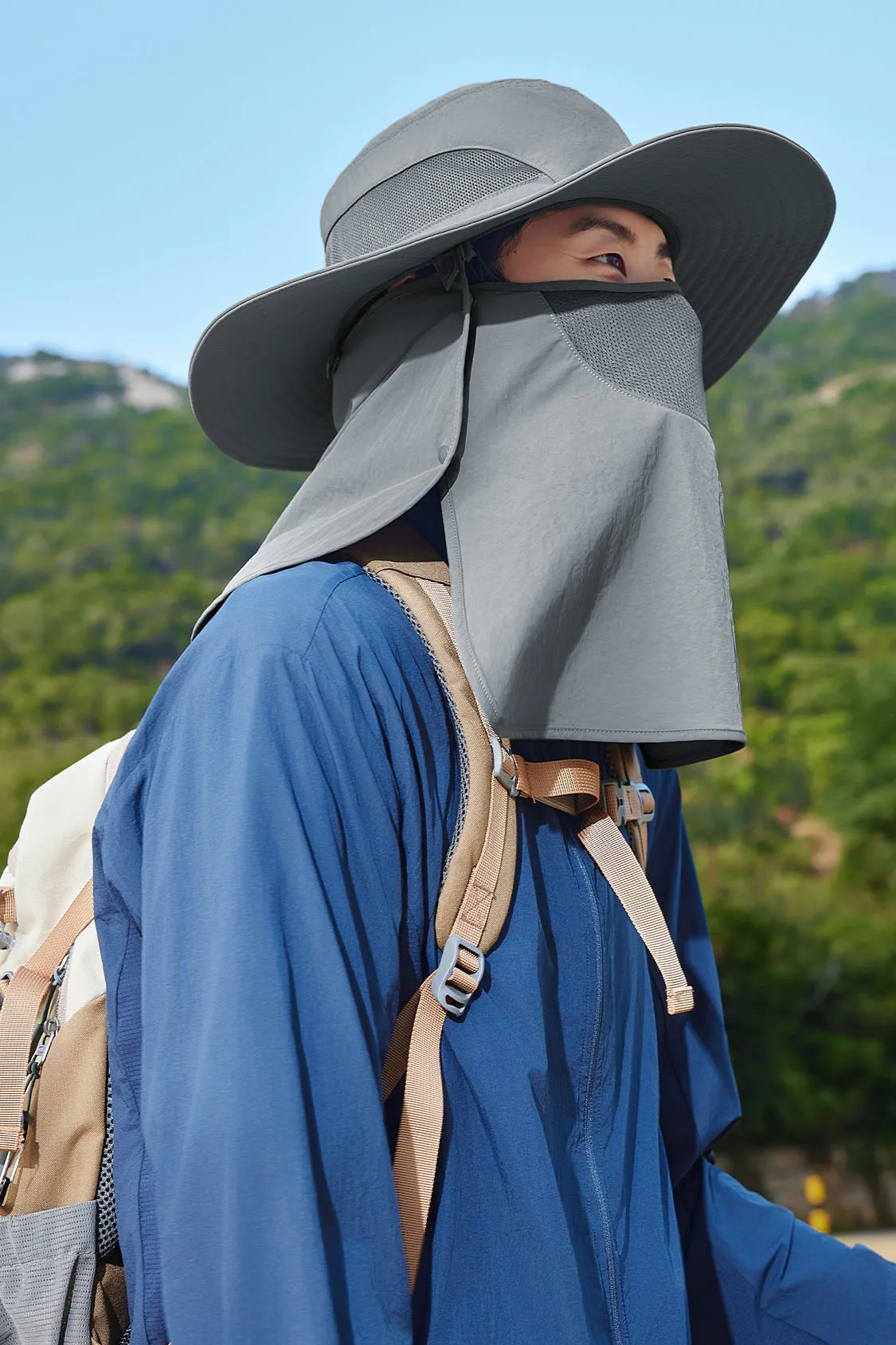 Cover - Men's Full Coverage Sun Protection Fishing Hat UPF50 