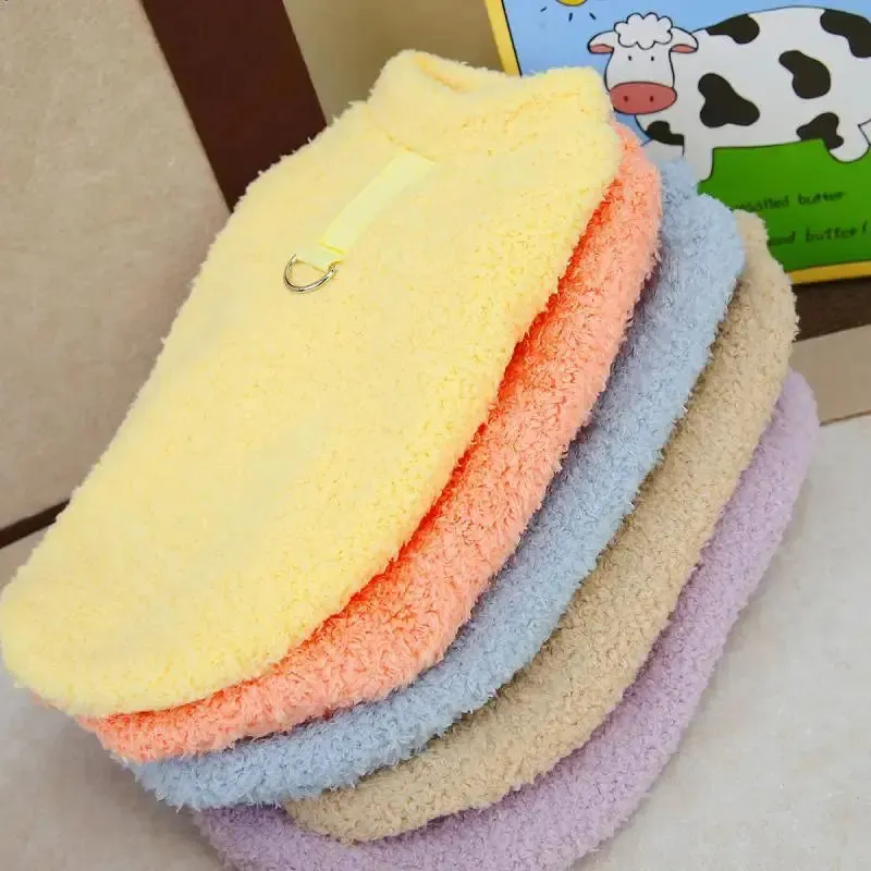 Cozy Plush Winter Sweater for Small Dogs & Puppies
