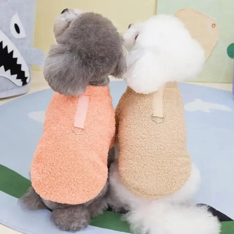 Cozy Plush Winter Sweater for Small Dogs & Puppies