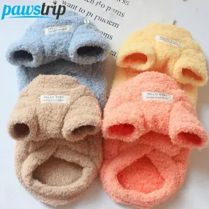 Cozy Plush Winter Sweater for Small Dogs & Puppies