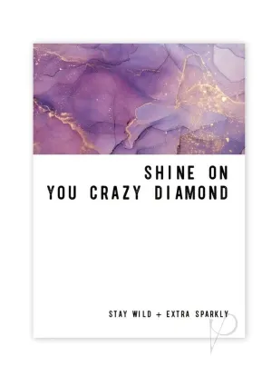 Crazy Diamond Greeting Card