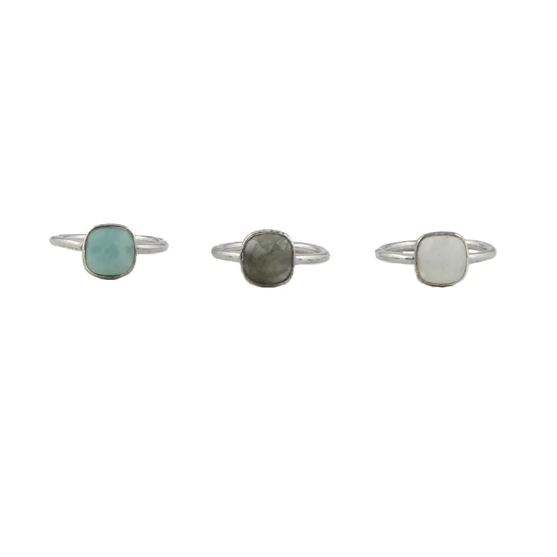 Cushion Cut Gemstone Ring