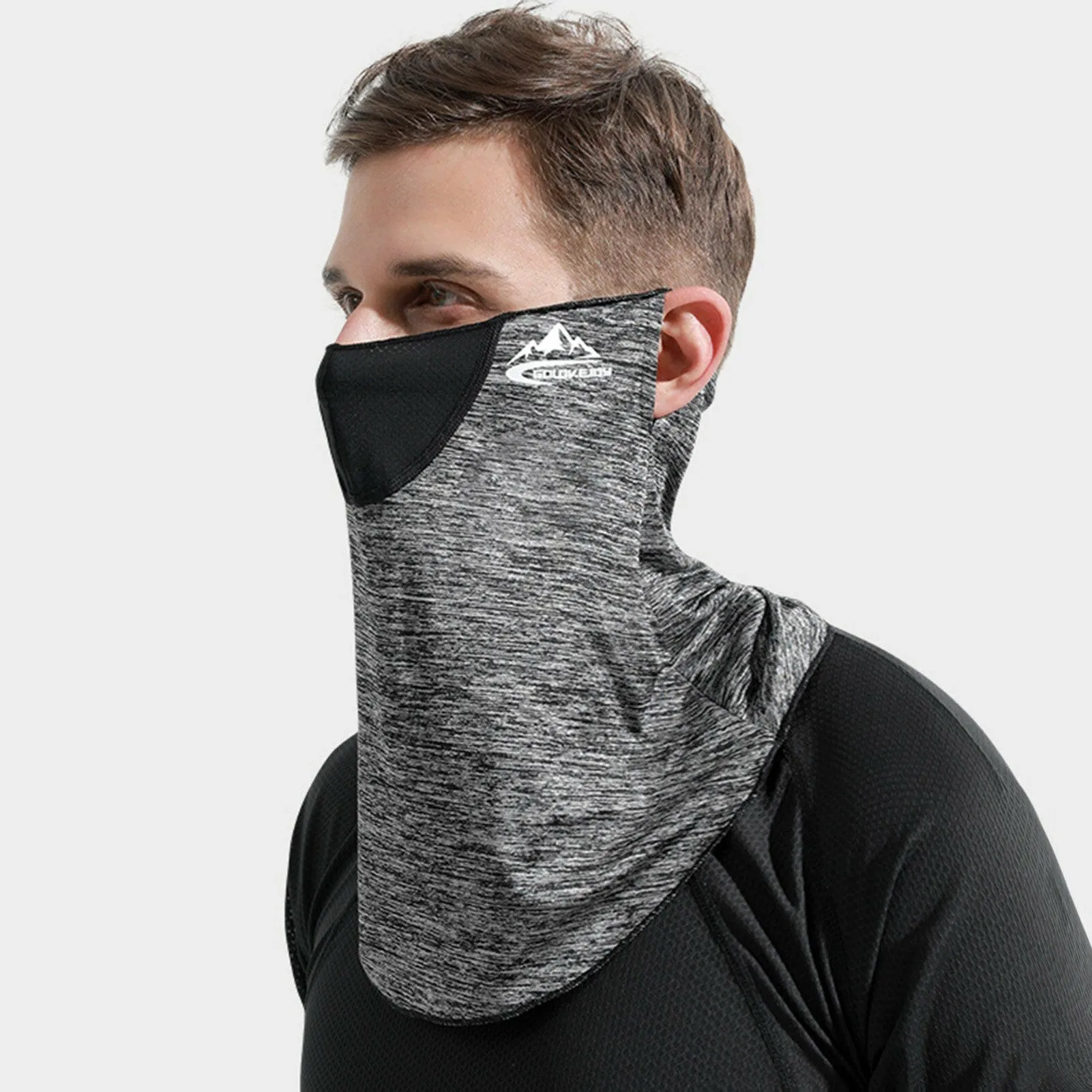 Cycling Neck Gaiter Face Mask Breathable Mesh Holes Sun UV Protection Mouth Cover