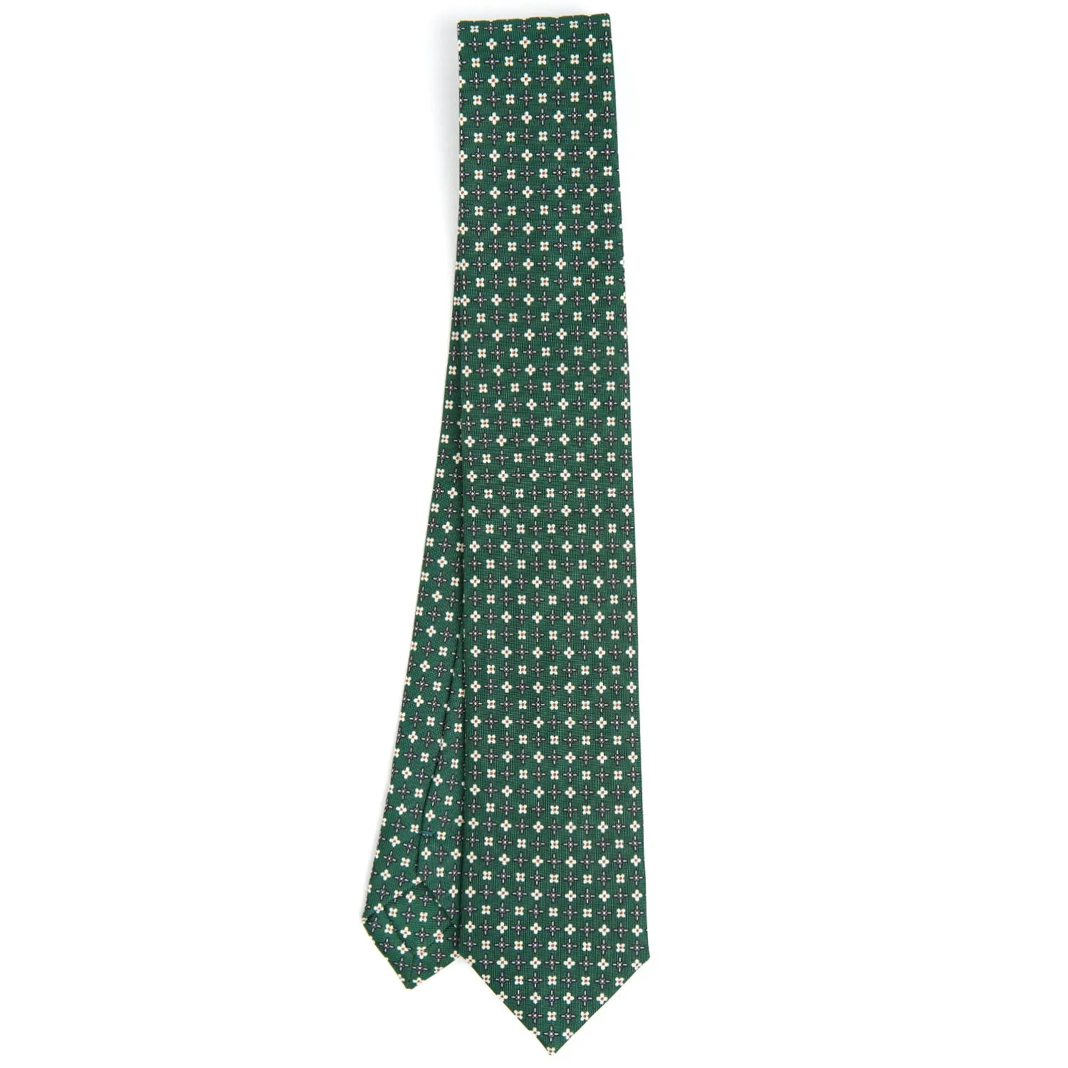 DARK GREEN SARTORIAL 7 CM SILK TIE