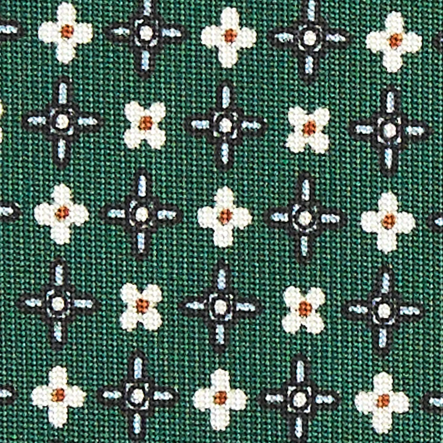 DARK GREEN SARTORIAL 7 CM SILK TIE