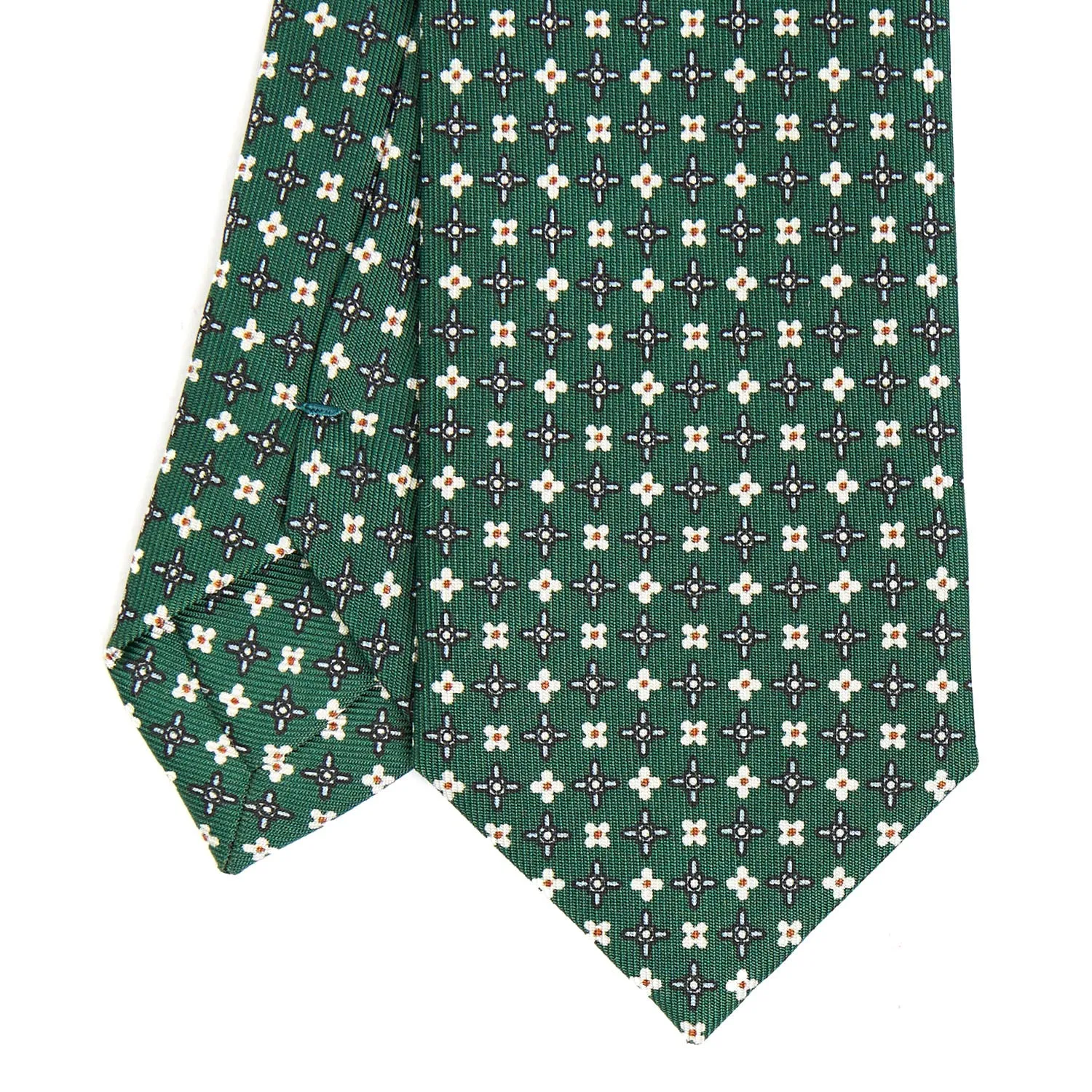 DARK GREEN SARTORIAL 7 CM SILK TIE