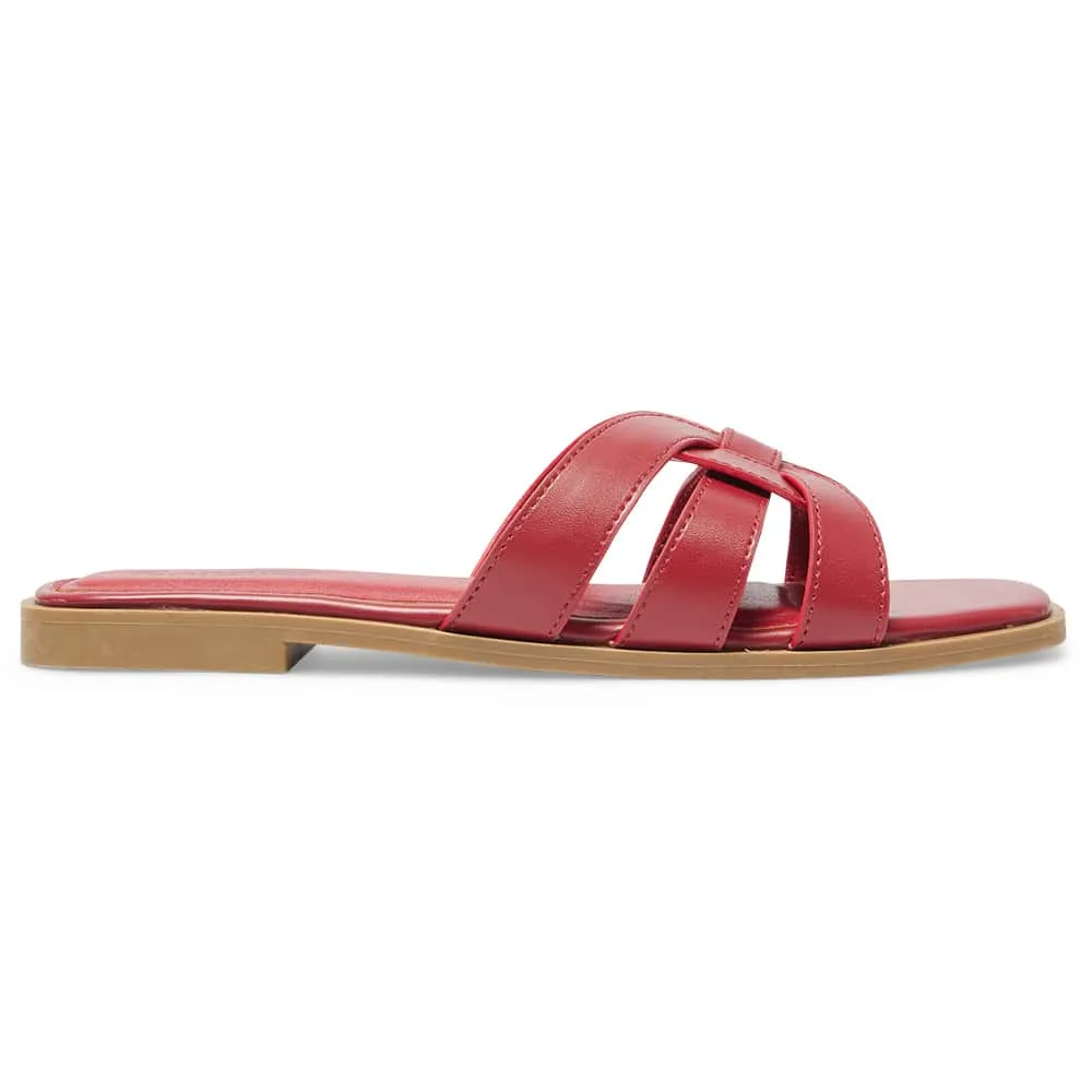 Demi Slide in Red Smooth