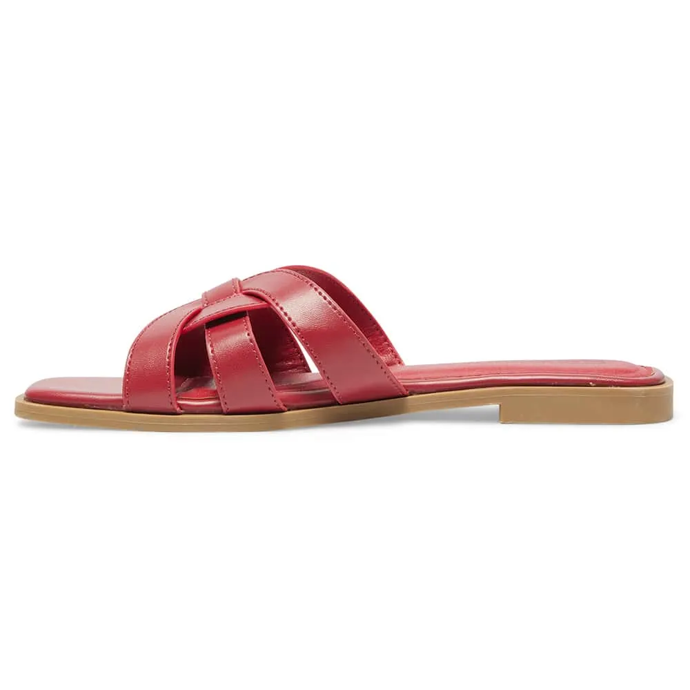 Demi Slide in Red Smooth