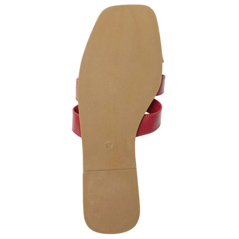 Demi Slide in Red Smooth