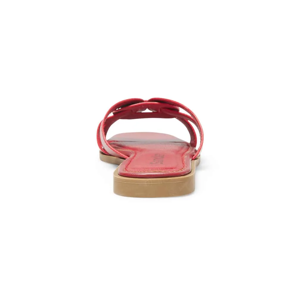 Demi Slide in Red Smooth