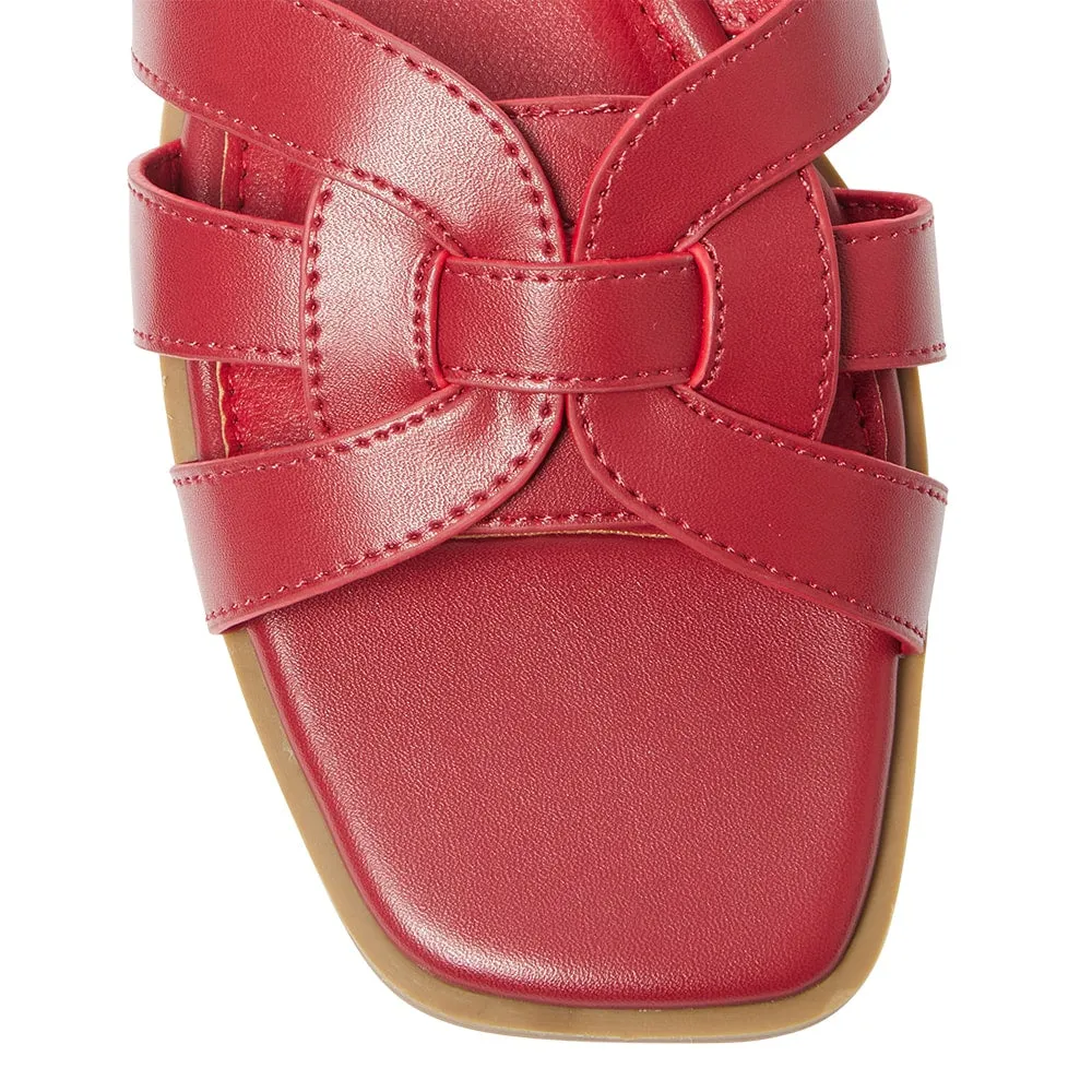 Demi Slide in Red Smooth