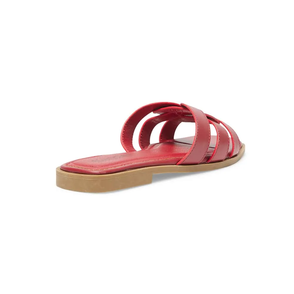 Demi Slide in Red Smooth