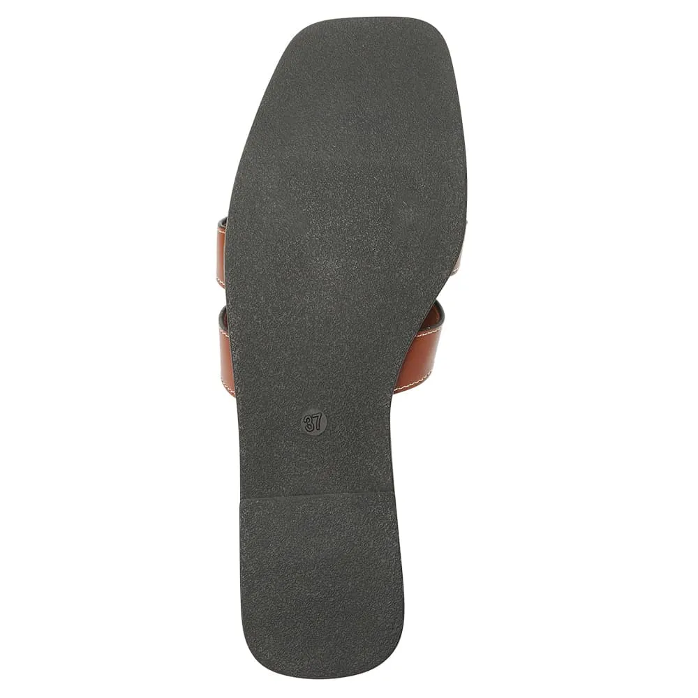 Demi Slide in Tan Smooth