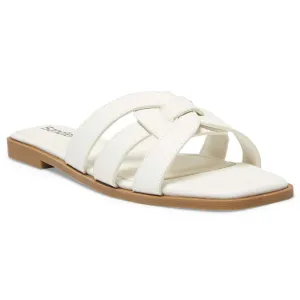 Demi Slide in White Smooth