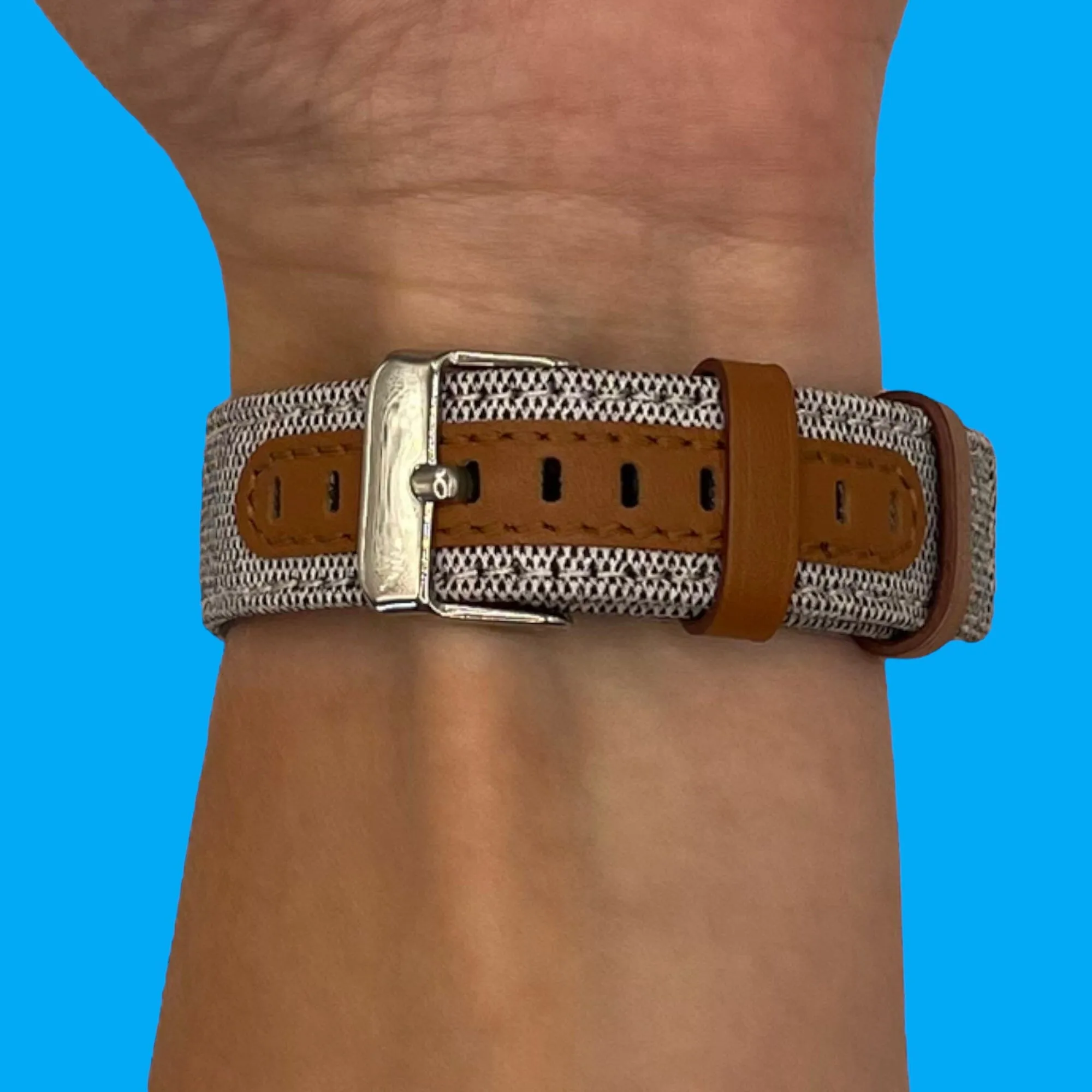 Denim & Leather Watch Straps Compatible with the Tissot 22mm Range
