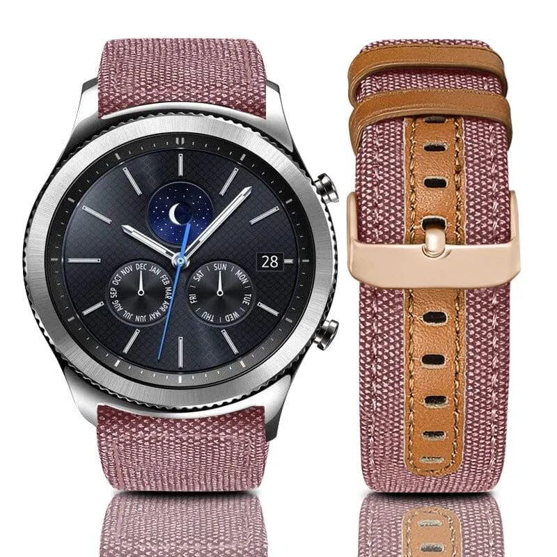 Denim & Leather Watch Straps Compatible with the Tissot 22mm Range