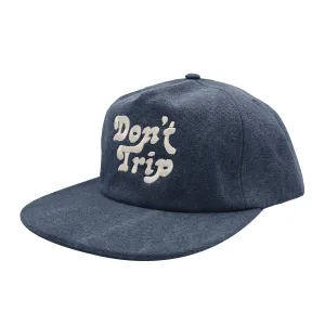 DON'T TRIP CANVAS SNAPBACK HAT - Navy