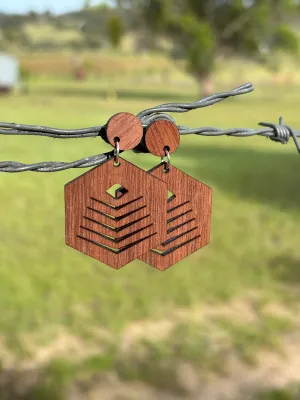 Earrings- Timber statement