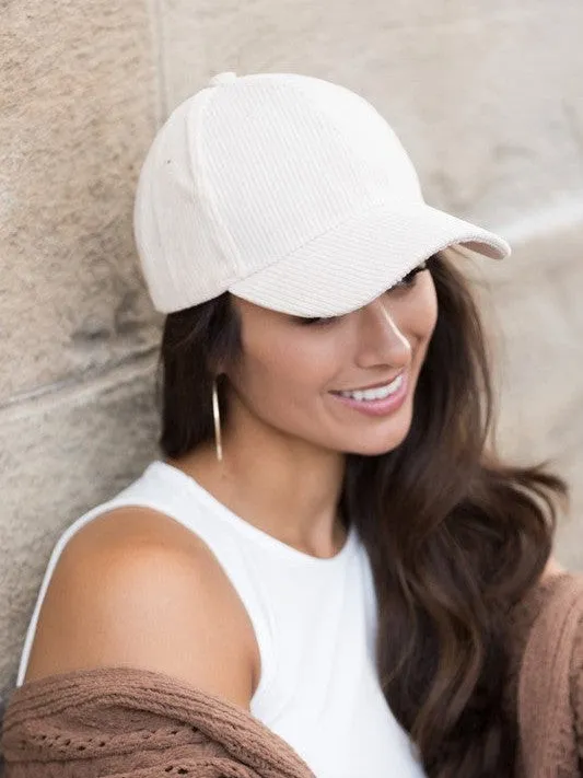 Fashion Love Story Corduroy Boyfriend Ball Cap