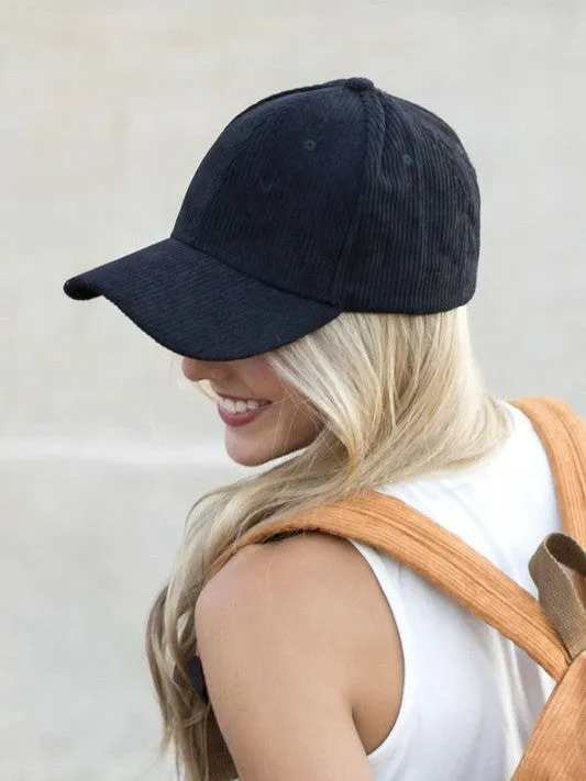 Fashion Love Story Corduroy Boyfriend Ball Cap