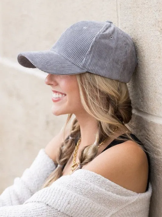 Fashion Love Story Corduroy Boyfriend Ball Cap