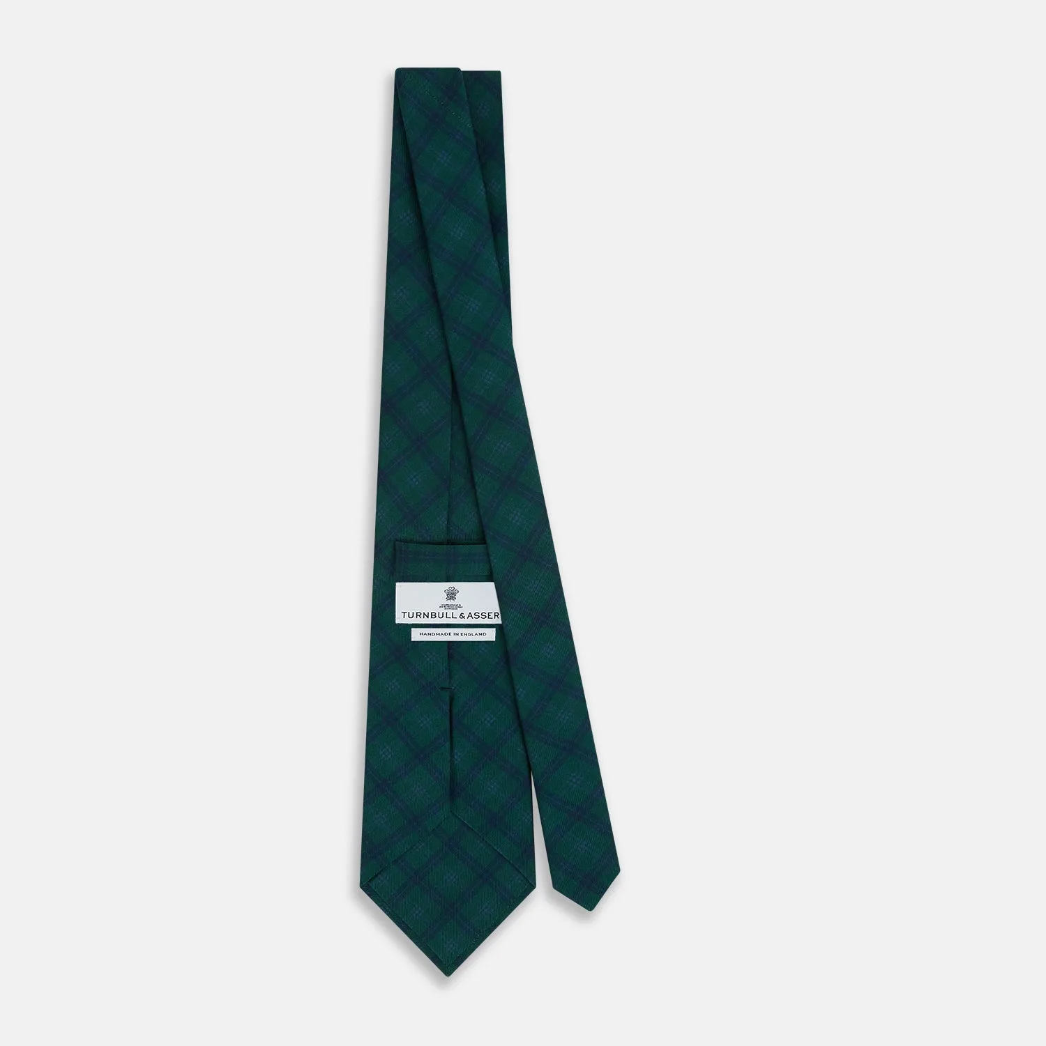Forest Melange Tartan Plaid Silk Tie