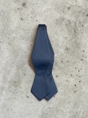 Galaxy Blue Satin Silk Self-Tie Bow Tie