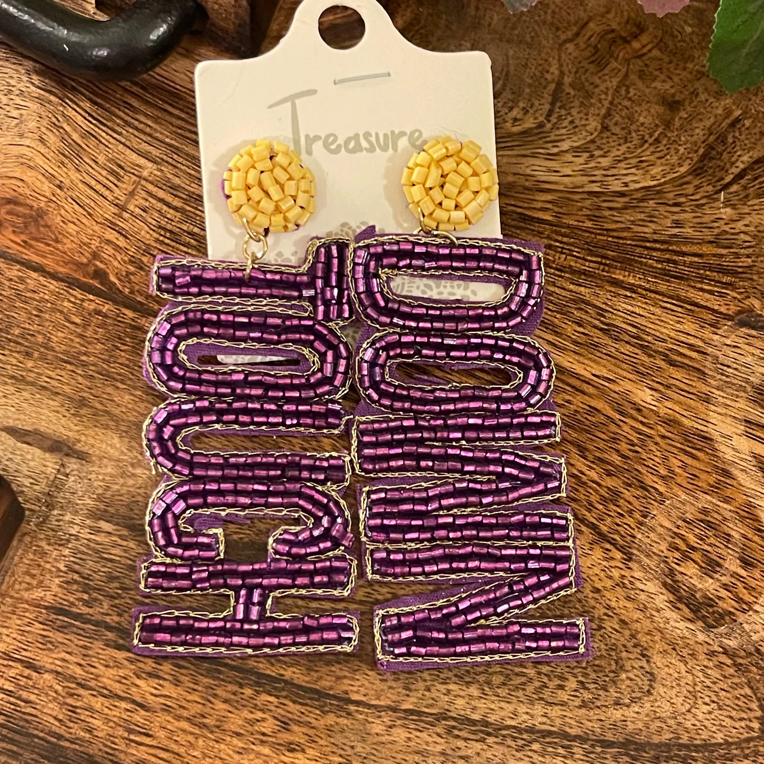 GameDay: Tigers Statement Seed Bead Earrings