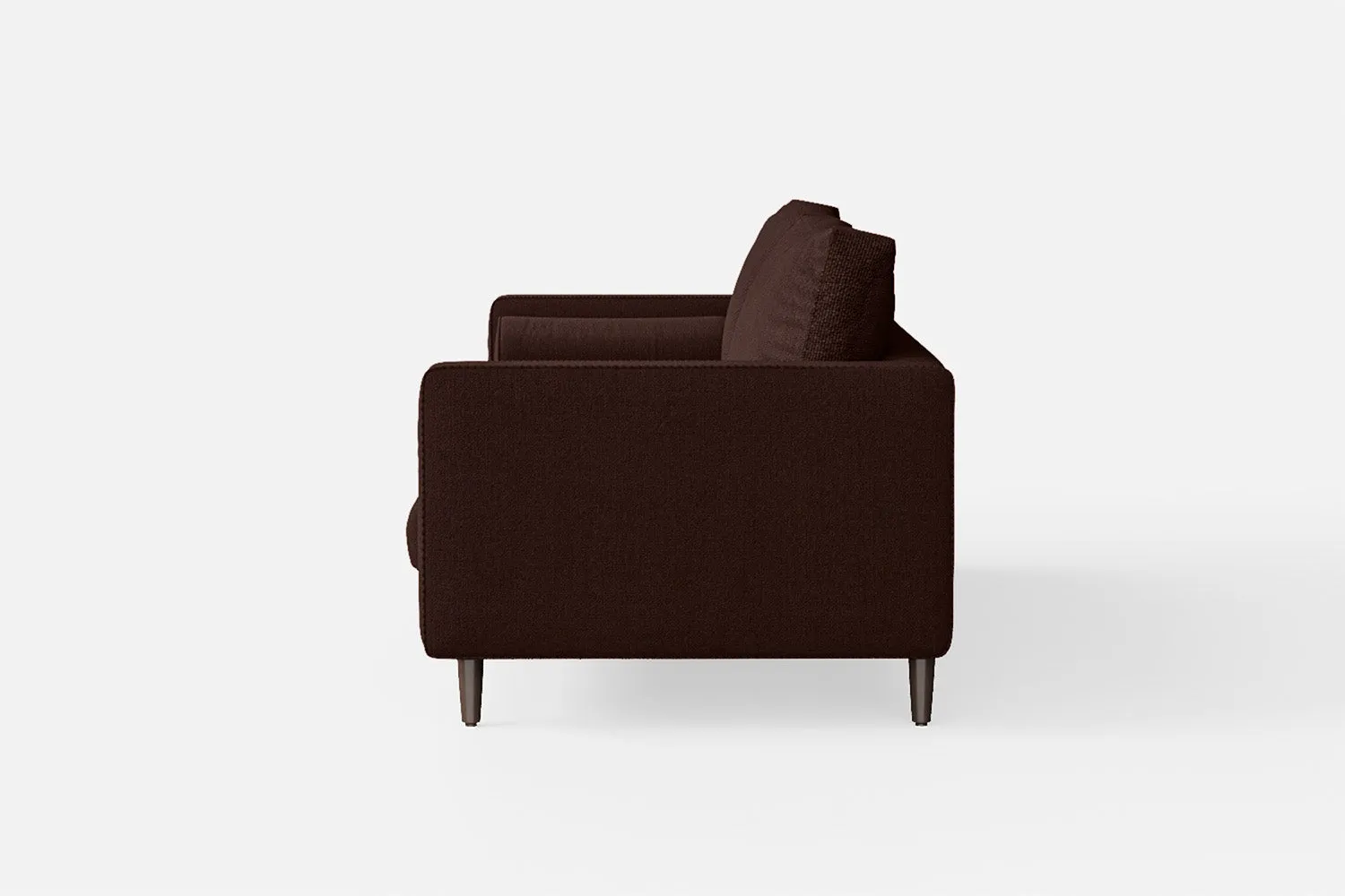 Gela 2 Seater Sofa Coffee Brown Linen Fabric