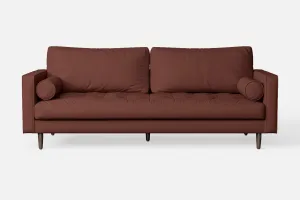 Gela 2 Seater Sofa Mauve Leather