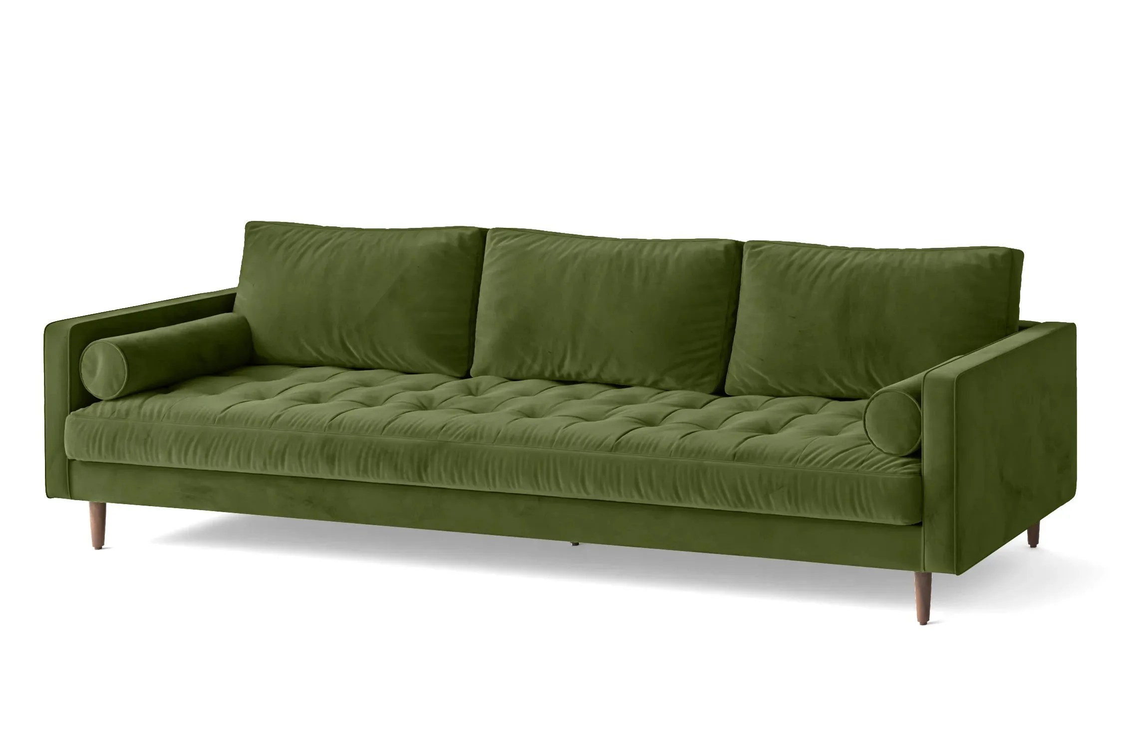 Gela 4 Seater Sofa Lime Velvet