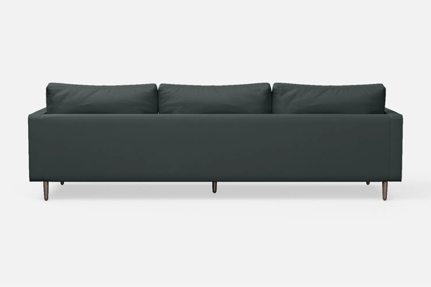 Gela 4 Seater Sofa Slate Leather